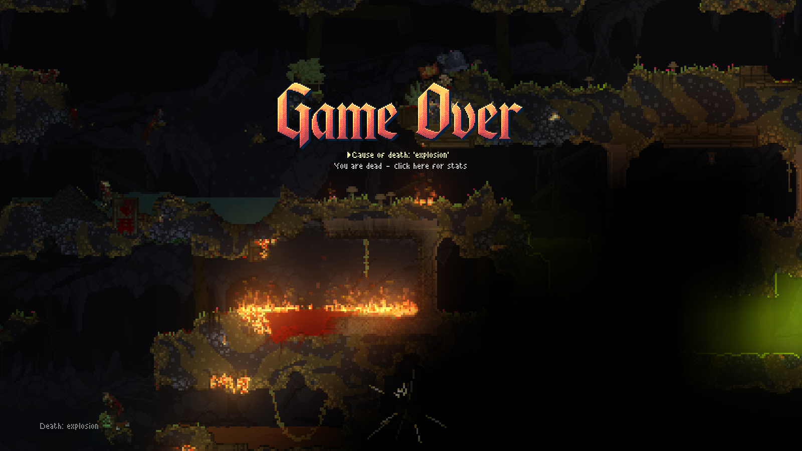 20% of my deaths are panicking when something gets close to me and using an explosive wand while too